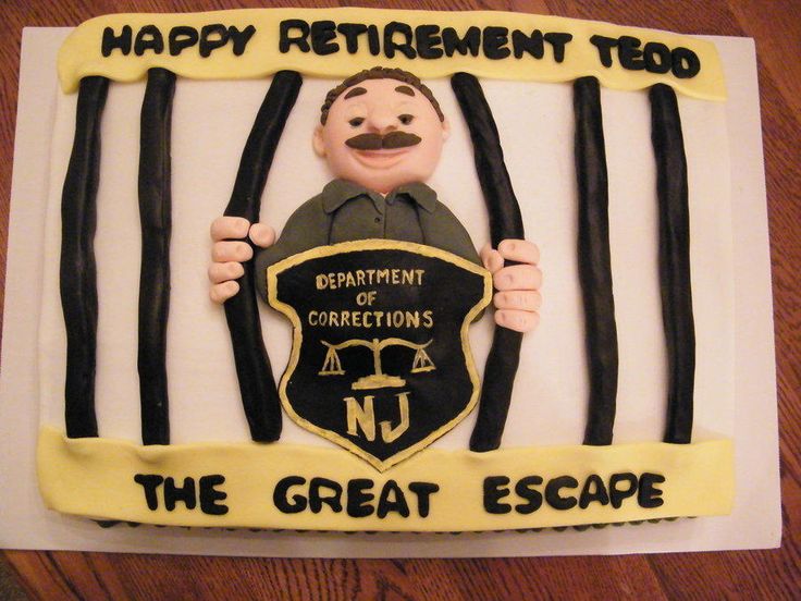 Corrections Officer Retirement Cake