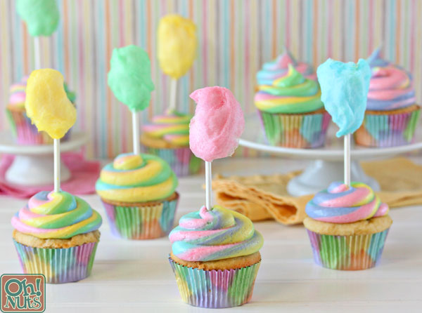 Cotton Candy Cupcakes