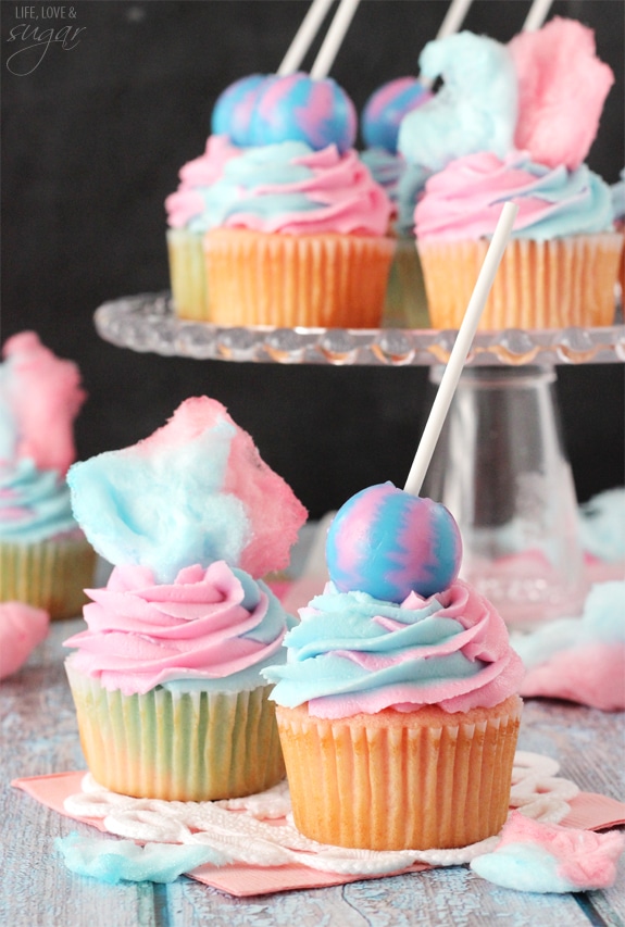 Cotton Candy Cupcakes Cotton Candy Cupcakes