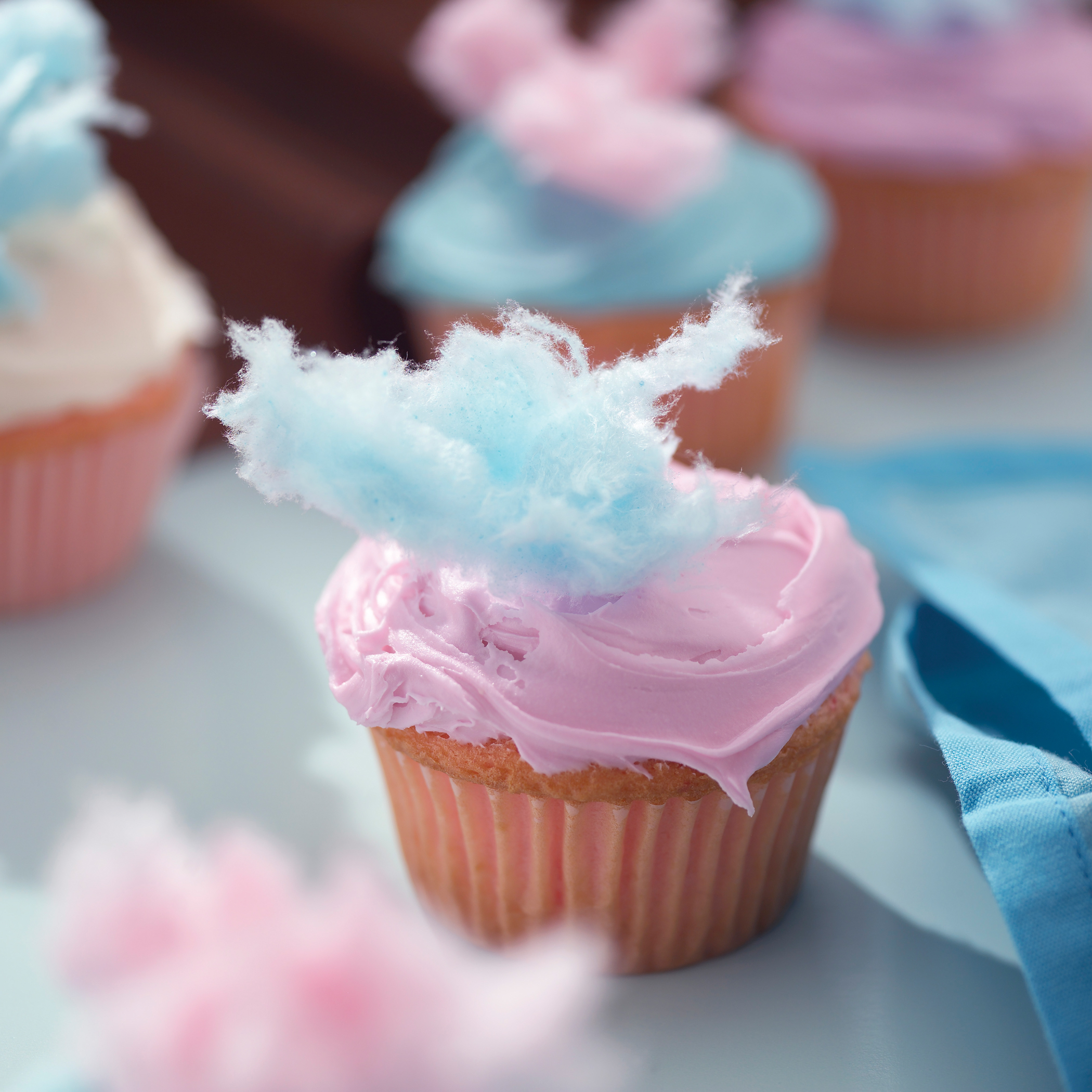 Cotton Candy Cupcakes