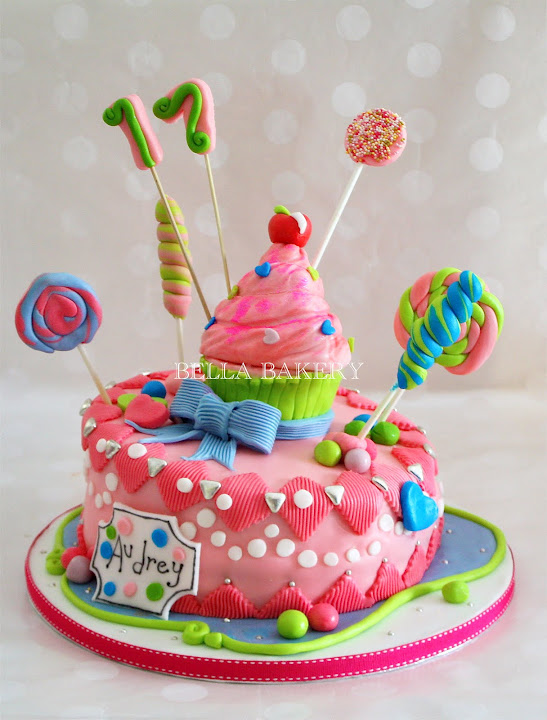 Cupcake Candy Birthday Cake