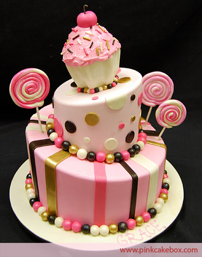 Cupcake Candy Birthday Cake