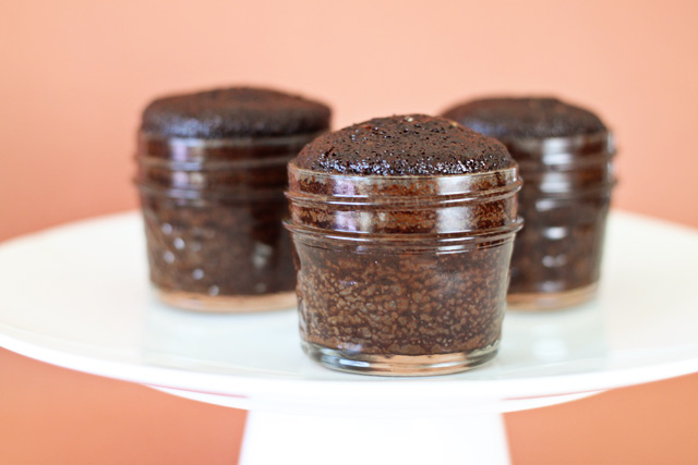 Cupcakes Baked in Mason Jars