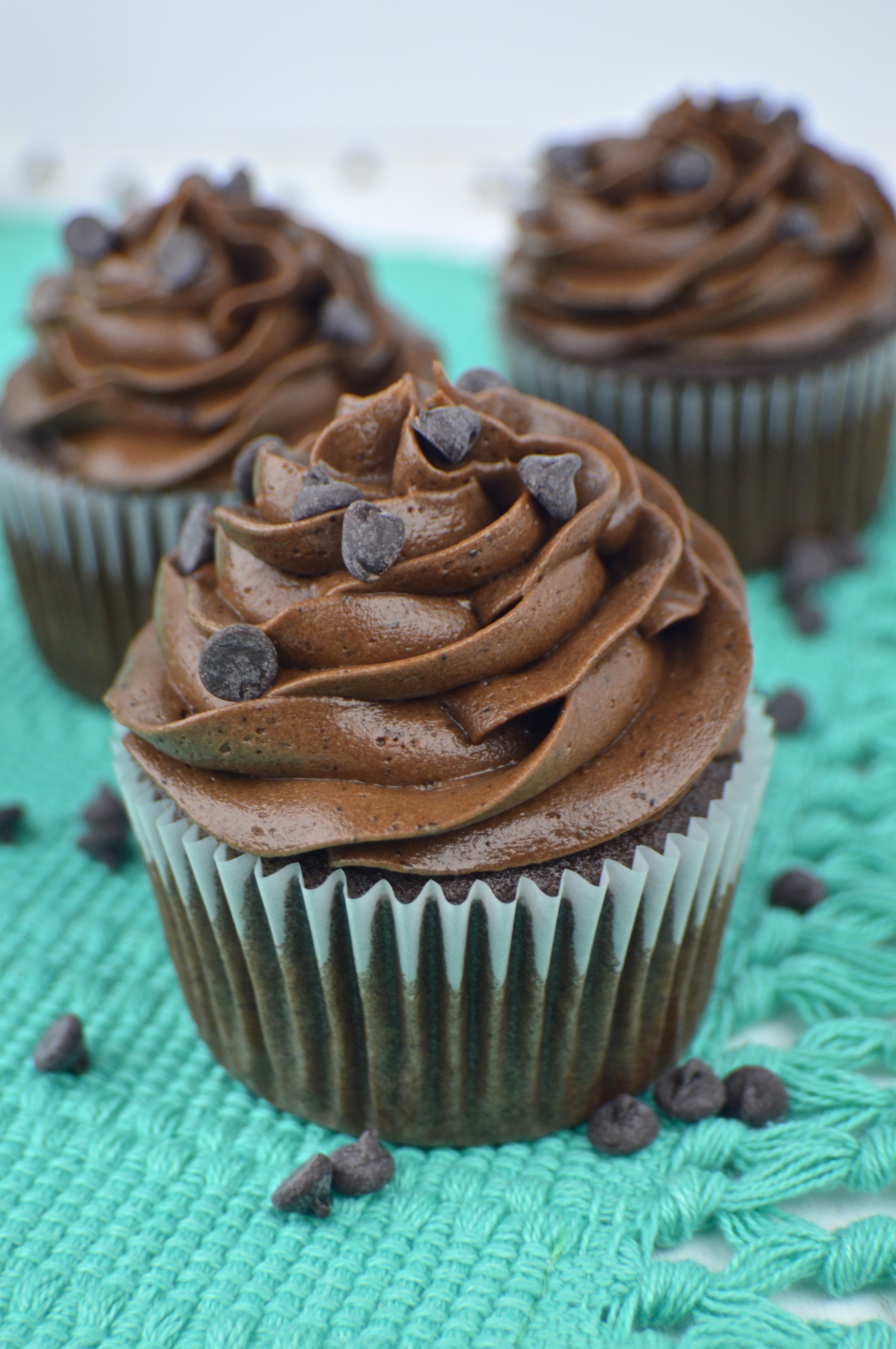 Cupcakes with Chocolate Frosting