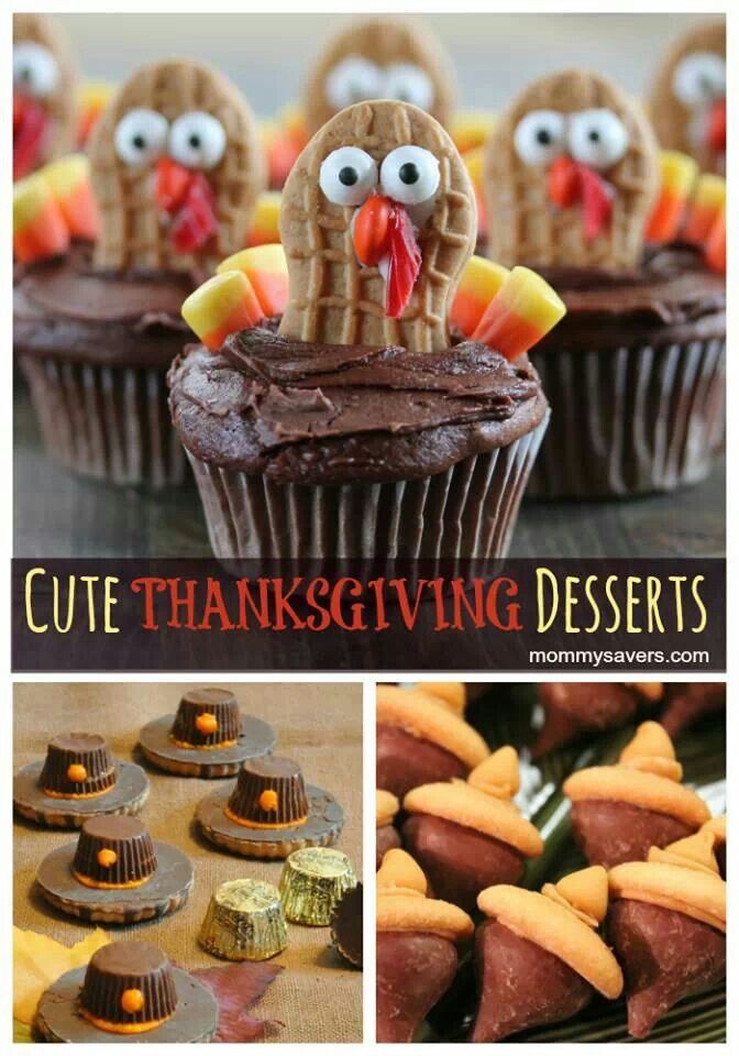 Cute Thanksgiving Desserts - Nutter Butter Turkeys Cute Thanksgiving Desserts - Nutter Butter Turkeys