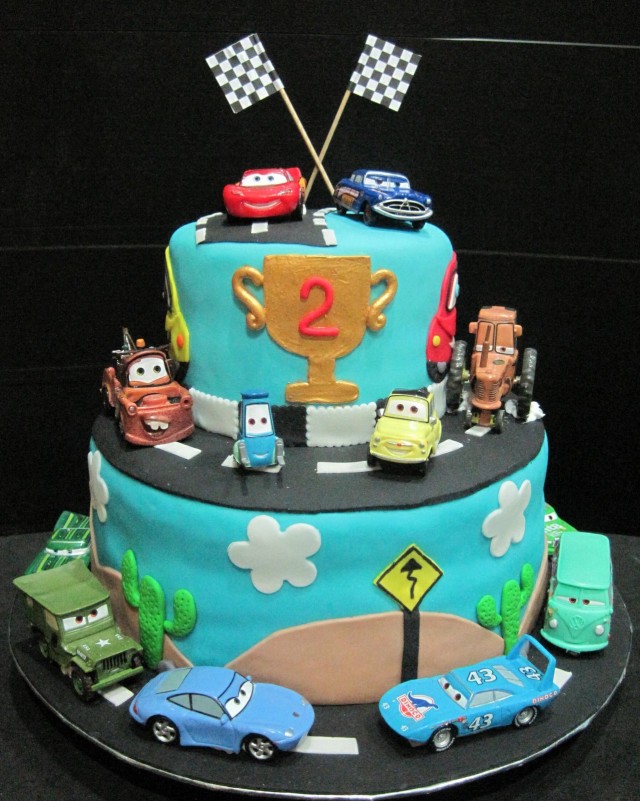 Disney Cars Fondant Cake