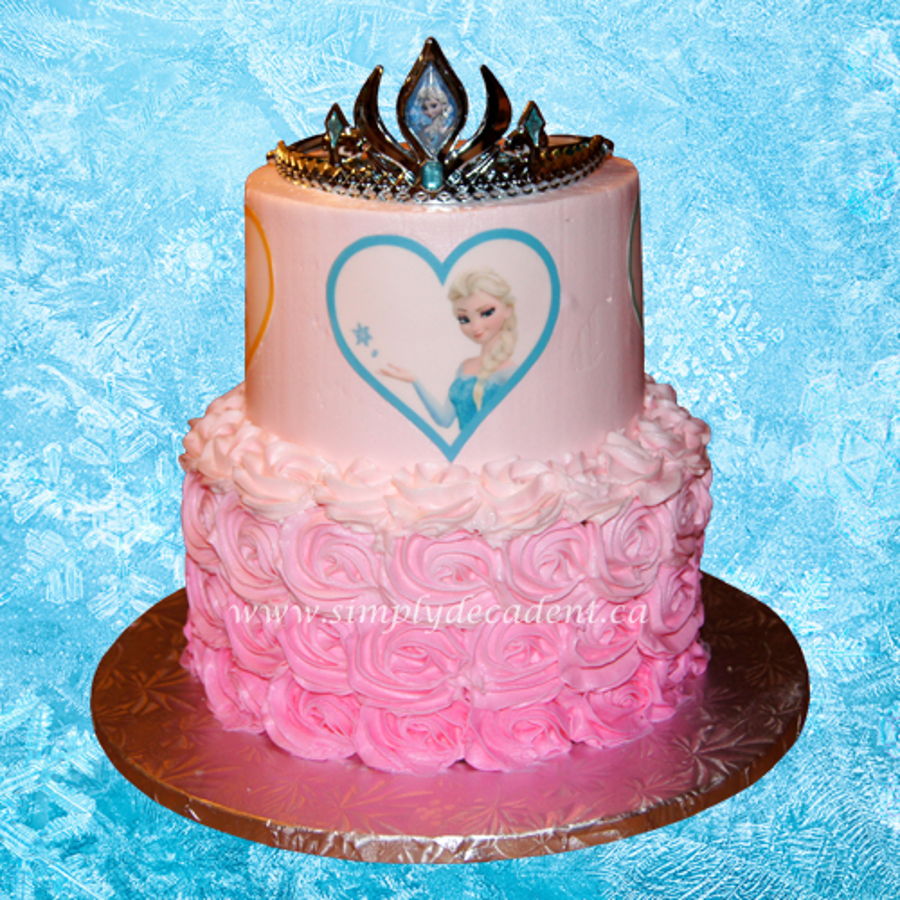 Disney Princess 2 Tier Birthday Cake