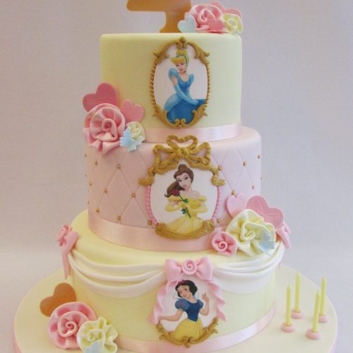 Disney Princess Castle Birthday Cake