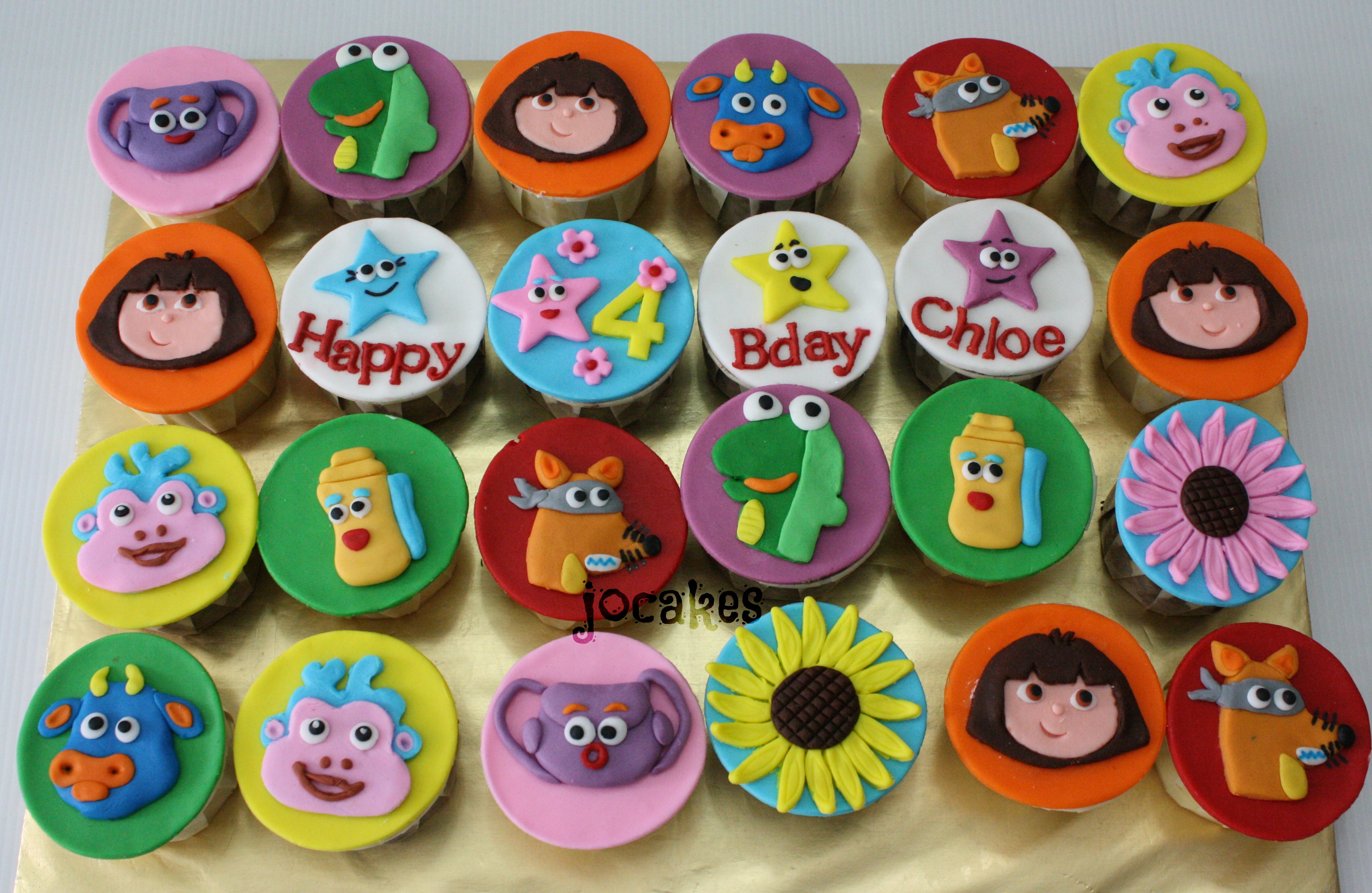 Dora and Friends Cupcake Cake