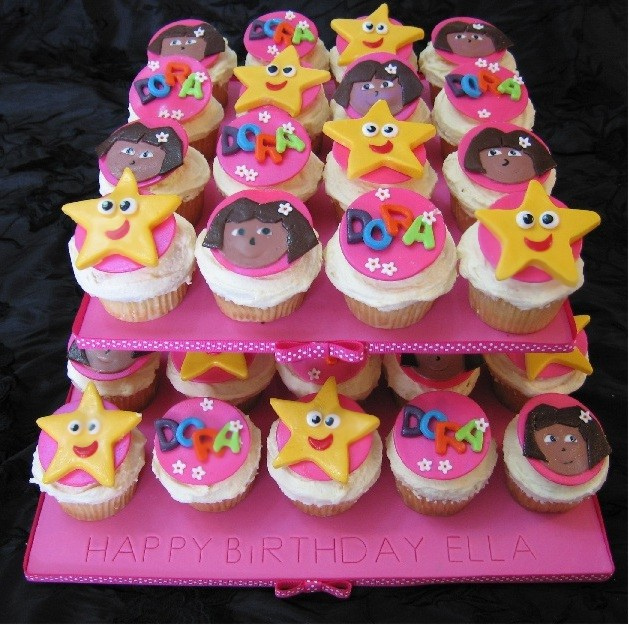 Dora the Explorer Birthday Cupcakes