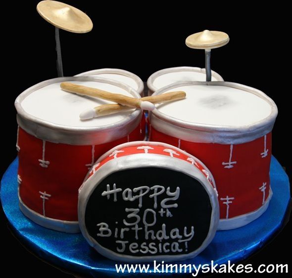 Drum Birthday Cake Ideas