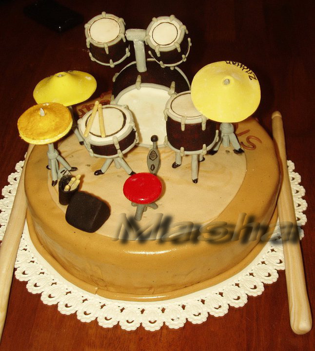 Drum Set Birthday Cake