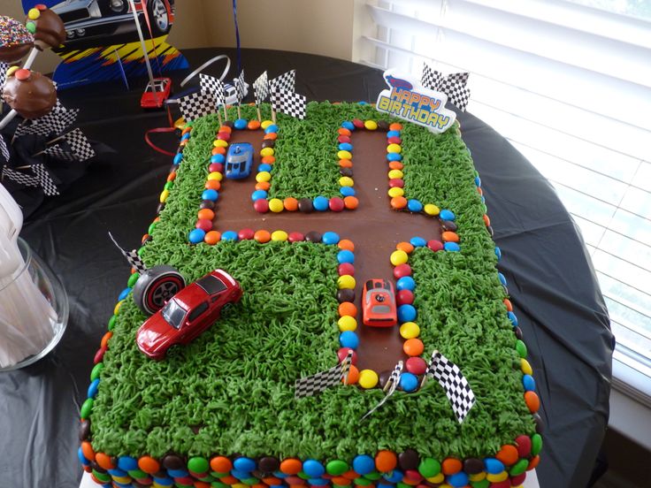 Easy Race Car Birthday Cakes