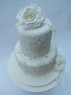 Edible Wedding Cake with Bling