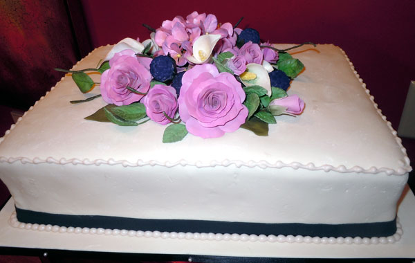 Elegant Sheet Cakes with Flowers