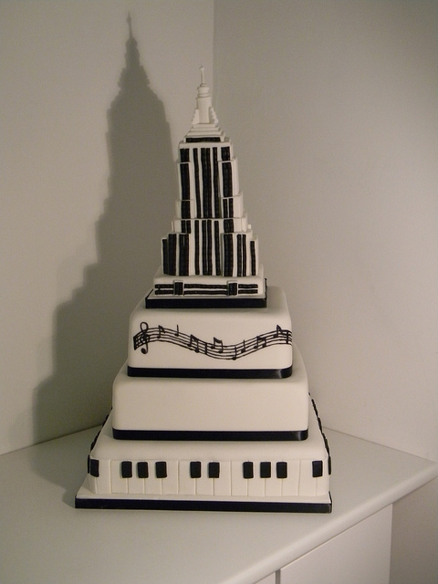 Empire State Building Wedding Cake