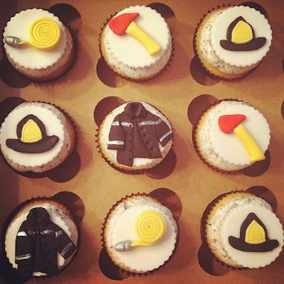 Fireman Theme Cupcake Toppers