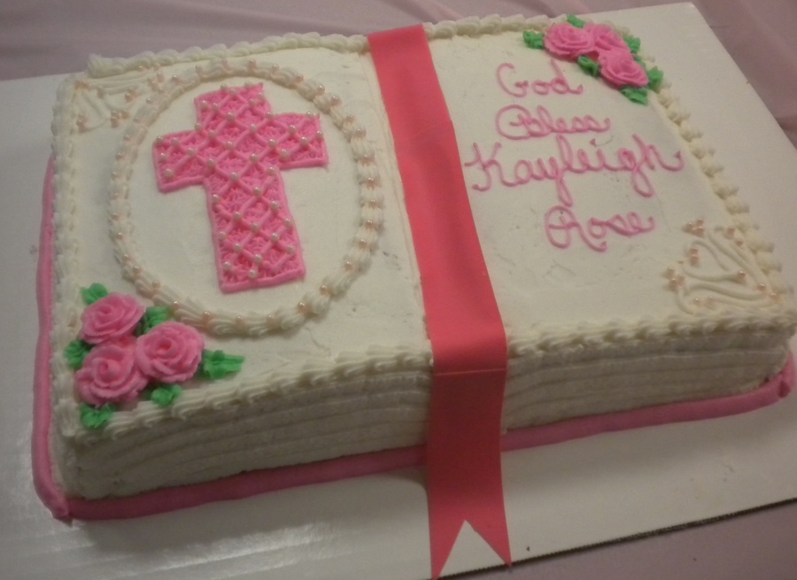 First Communion Bible Cake Open First Communion Bible Cake Open
