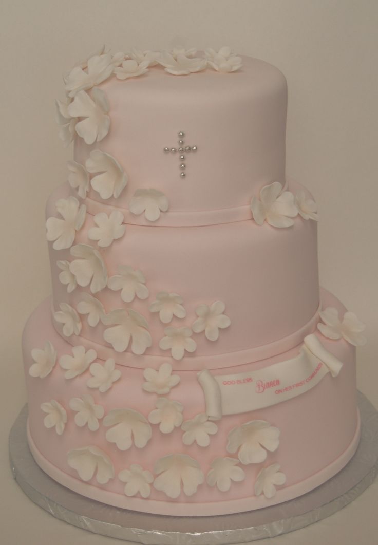 First Communion Cakes for Girls