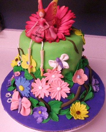 Flower Fairy Birthday Cake