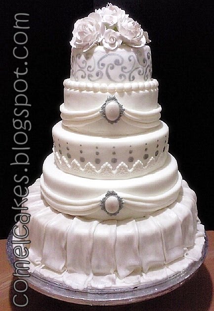 Fondant Wedding Cakes Fondant Wedding Cakes