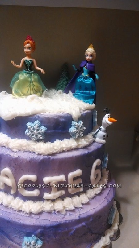 Frozen 3 Years Old Birthday Cake