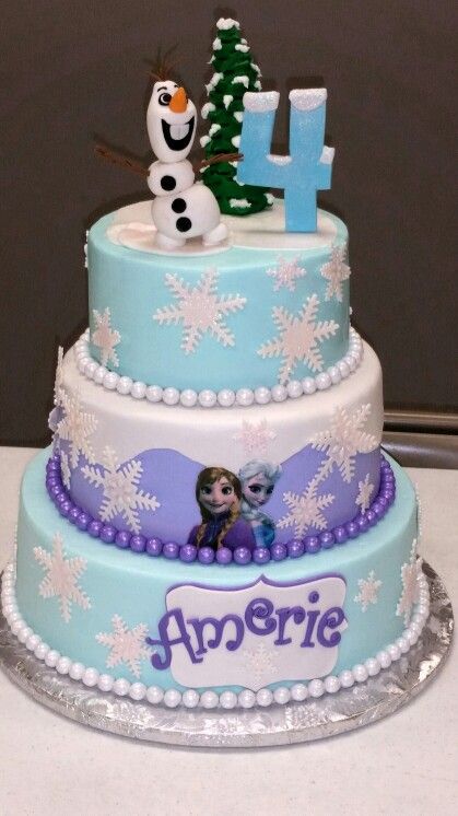Frozen Cake Purple Theme
