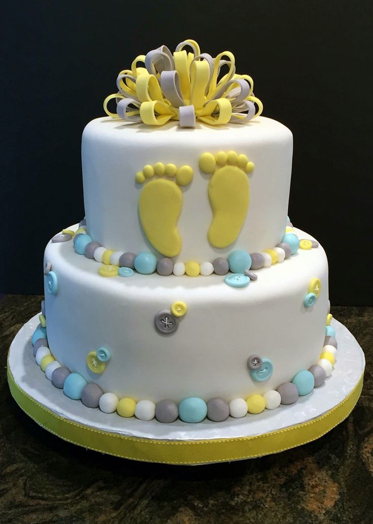 Gender-Neutral Baby Shower Cake