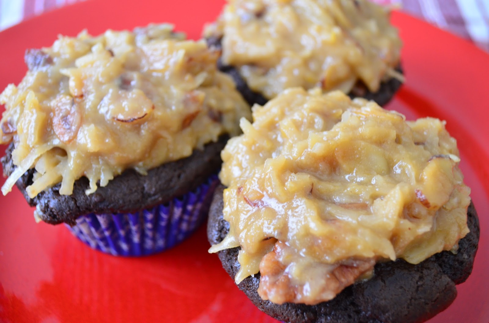 German Chocolate Cupcakes