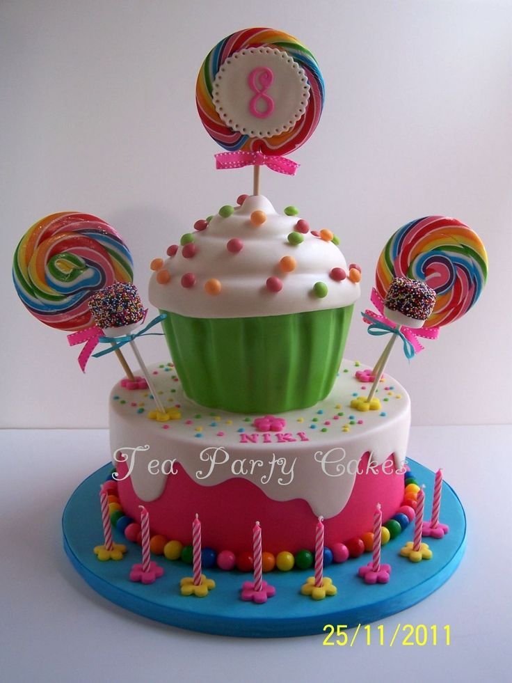 Giant Cupcake Candy Birthday Cake Ideas Giant Cupcake Candy Birthday Cake Ideas