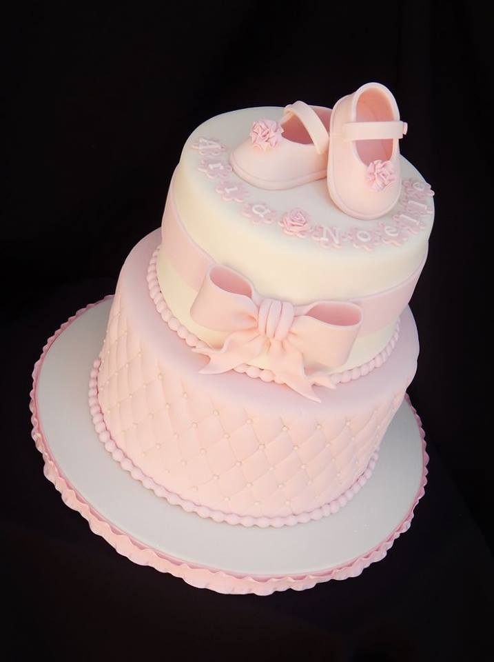 Girl Baby Shower Cake with Shoes