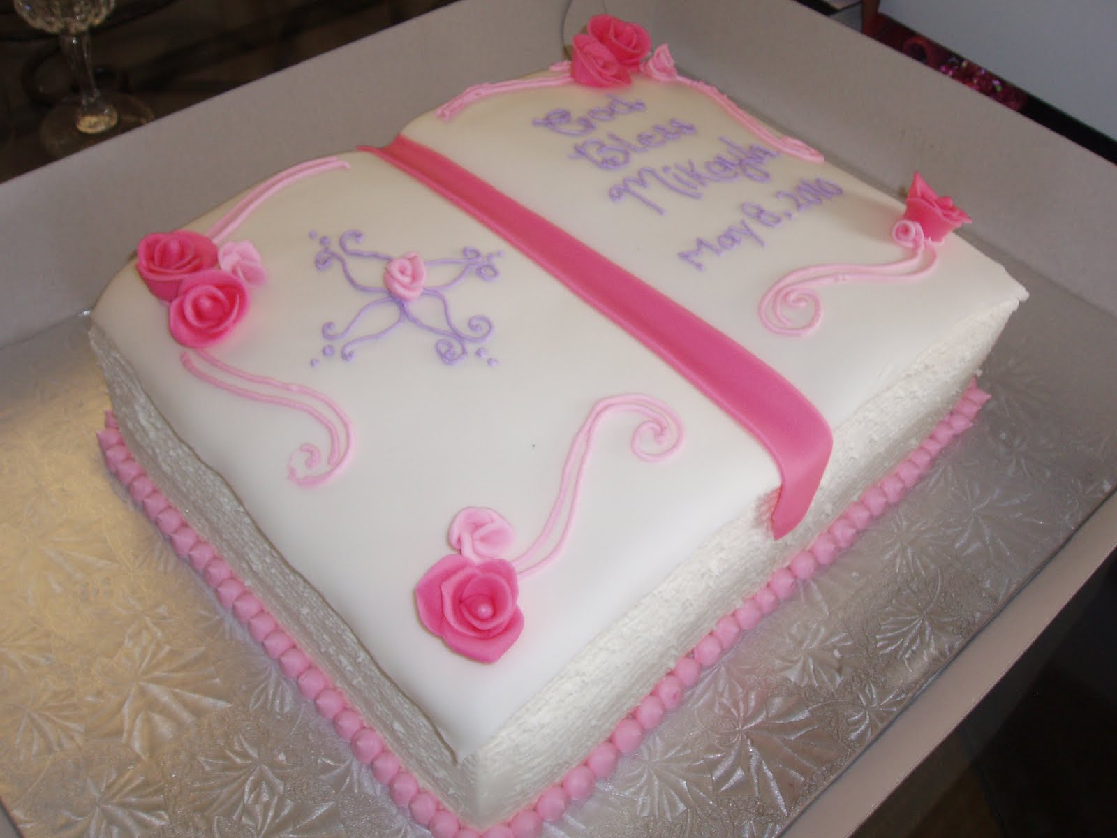 Girl Christening Cake Bible