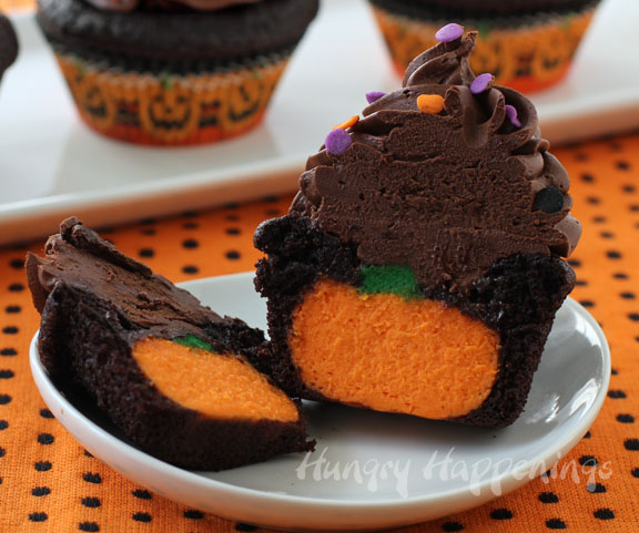 Halloween Cheesecake Cupcakes