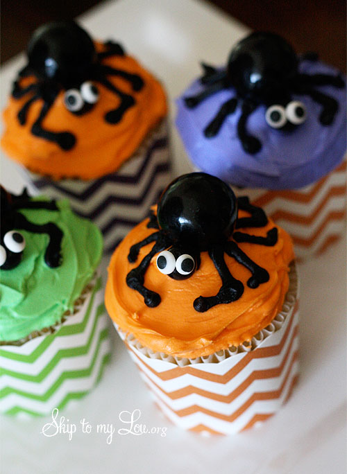 Halloween Spider Cupcakes