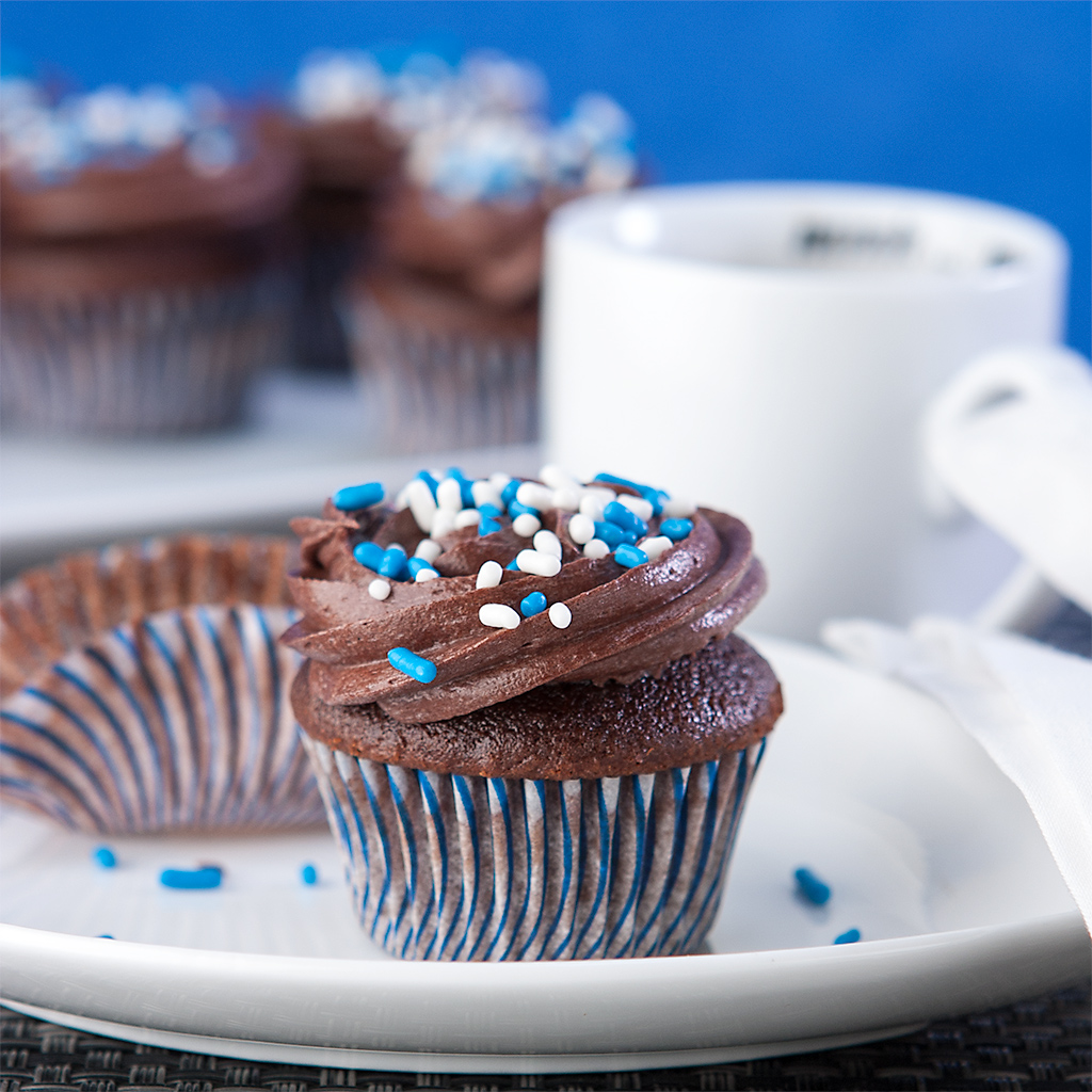 Hanukkah Menorah Cupcakes