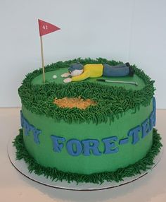 Happy Birthday Golf Cake