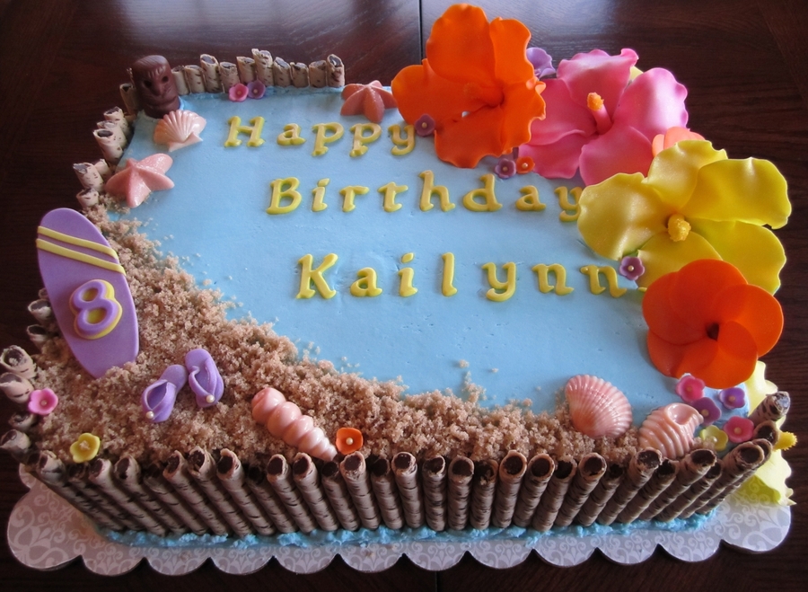 Hawaiian Themed Sheet Cakes Hawaiian Themed Sheet Cakes