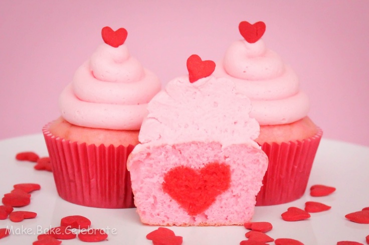 Heart Inside Cupcake Heart Inside Cupcake