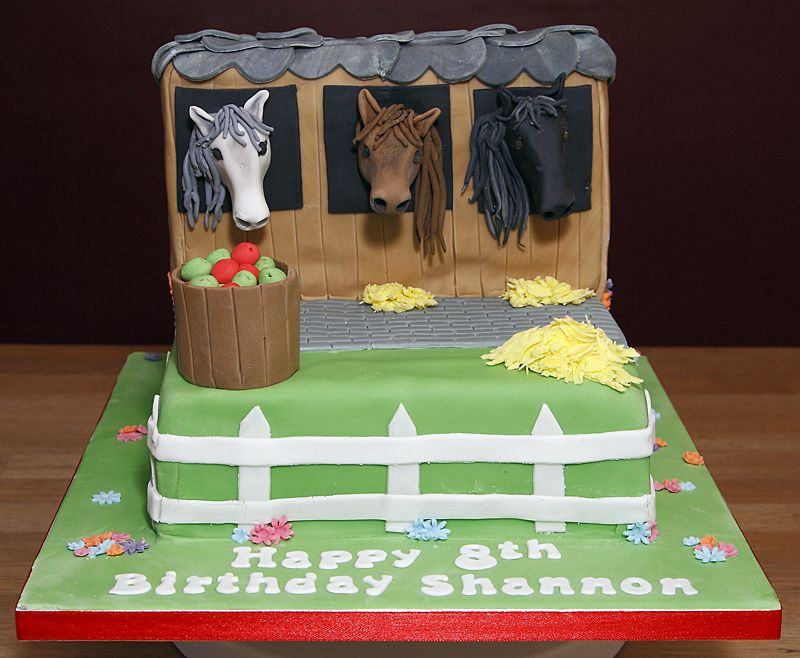 Horse Stable Cake