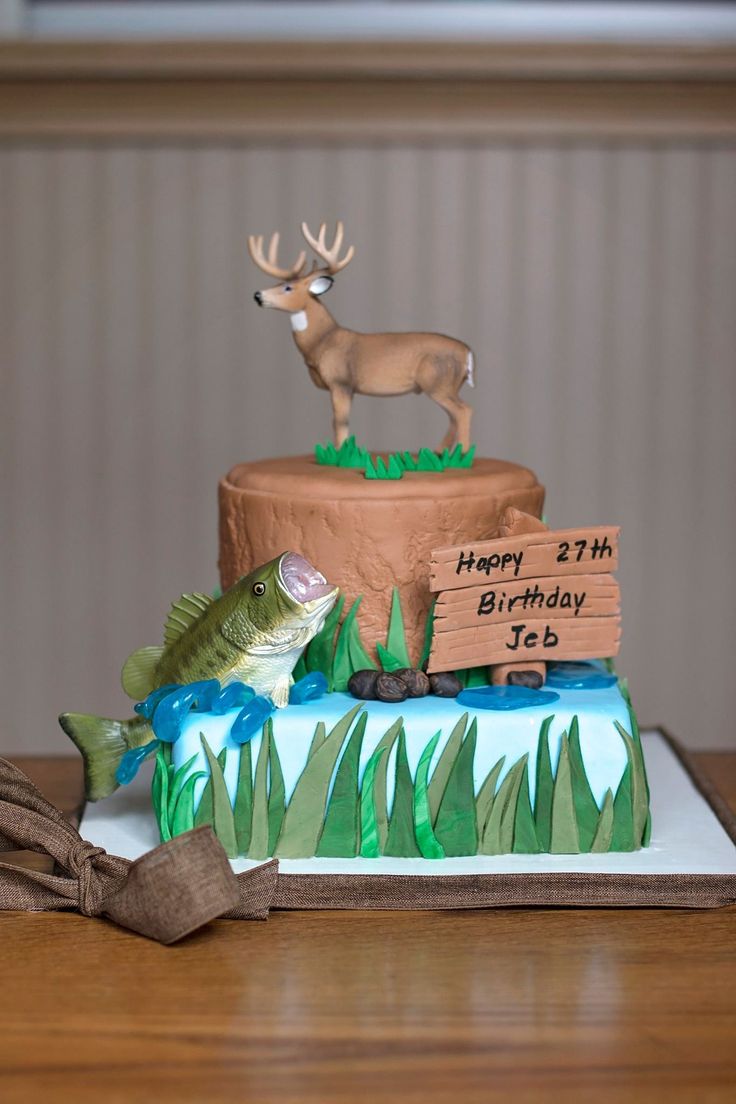 Hunting and Fishing Cake Ideas