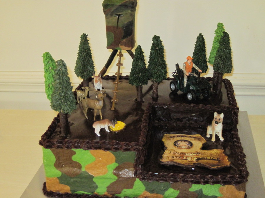 Hunting Theme Grooms Cake