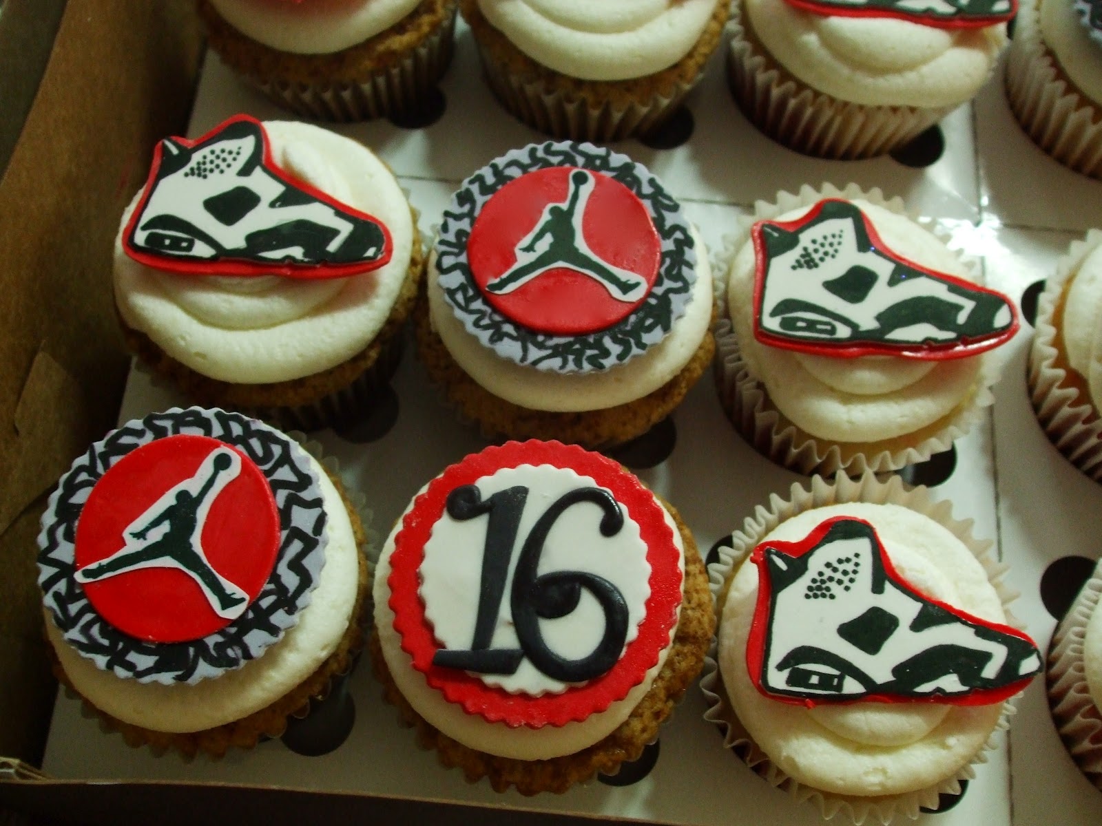 Jordan Birthday Cupcakes