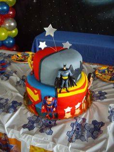 Justice League Birthday Cake Justice League Birthday Cake