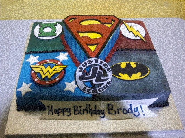 Justice League Cake Justice League Cake