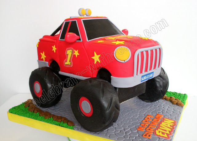 Kids Monster Truck Cake