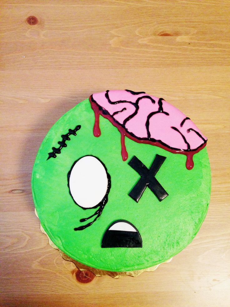 Kids Zombie Birthday Cake