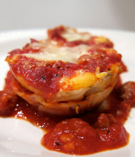 Lasagna Cupcakes Wonton Wrappers