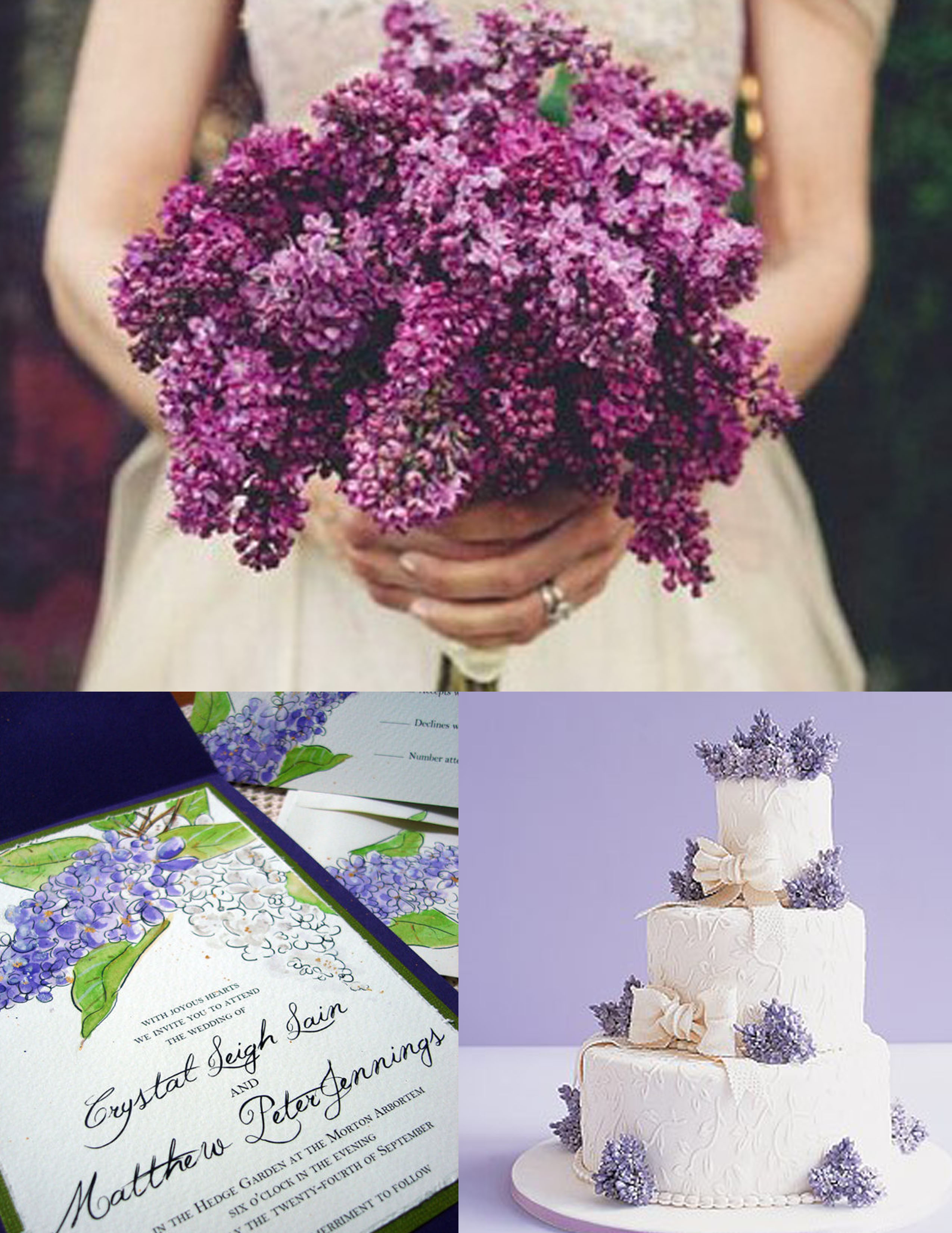 Lilac Wedding Bouquet Ideas