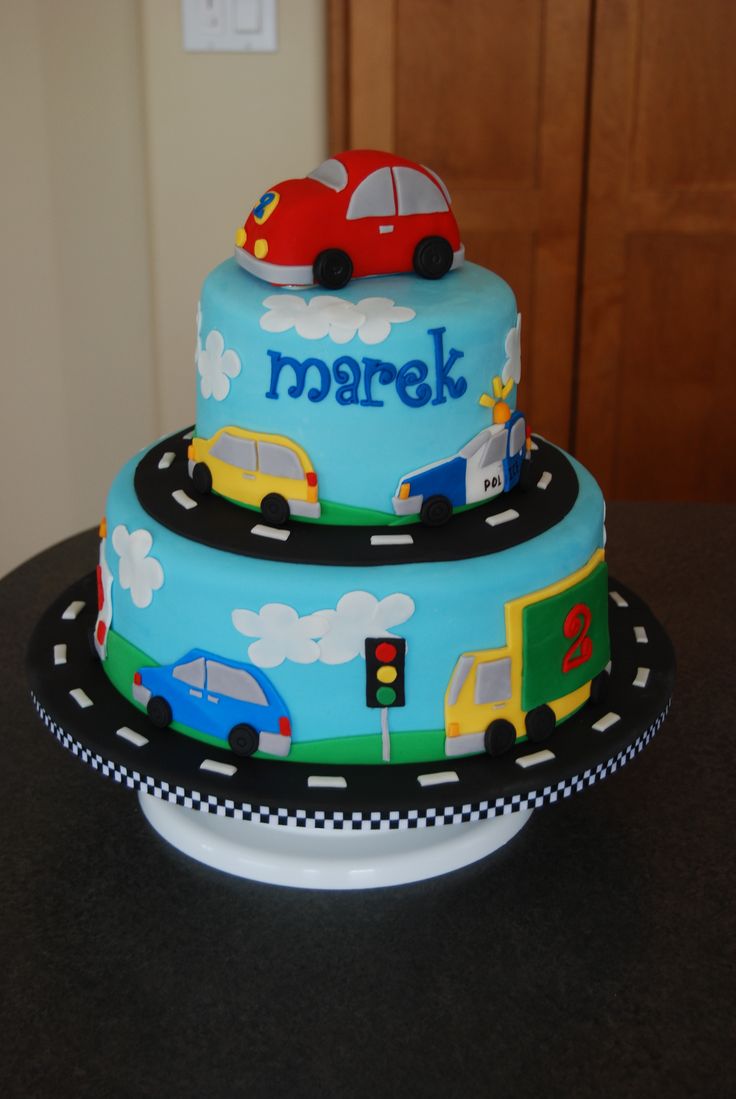 Little Boys Car Birthday Cakes