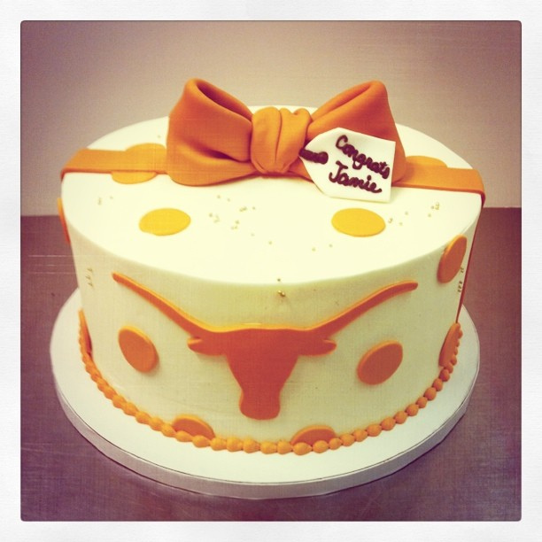 Longhorn Graduation Cake Longhorn Graduation Cake